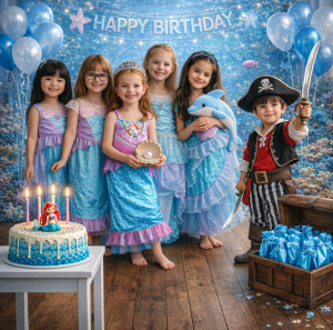 Party-Verleihkiste "Meerjungfrauenparty"